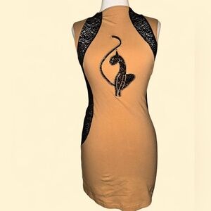 y2k bodycon w lace panels baby phat dress